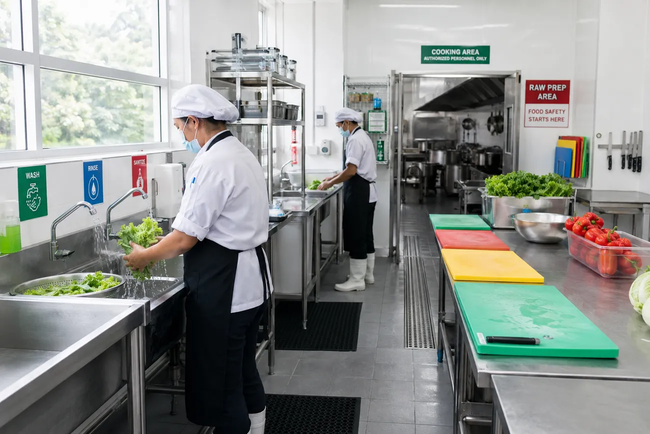 Checklist 10 Điểm Kiểm Tra Một Bếp Suất Ăn Trước Khi Ký Hợp Đồng (Bản In Được)